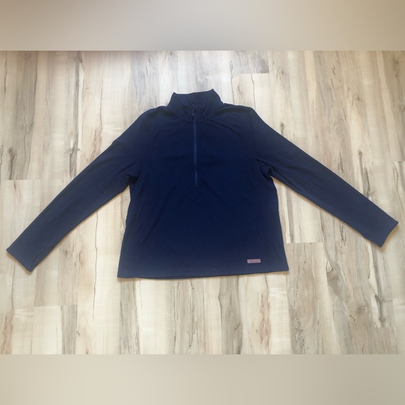 Vineyard Vines Other - Vineyard Vines Navy Quilted Half-Zip Performance Pullover